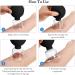 4-Piece Glass Silicone Cupping Set for Pain Relief - Black - Buy Online on GoSupps.com