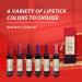Wine Lipstick Set - Matte Long Lasting Waterproof Lip Tint & Gloss | 6 Vibrant Colors - Perfect Gift for Women Moms & Girlfriends - Buy Online on GoSupps.com