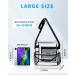 Vorspack Clear Tote Bag - Stadium-Approved Adjustable Strap for Events, Concerts, Work - Black - Buy Online on GoSupps.com