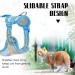 Supet Escape Proof Cat Harness and Leash Set - Adjustable Vest for Small and Large Kittens/Dogs - Green - Medium Size - Buy Online on GoSupps.com