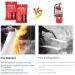 DIBBATU Fire Blanket 39x39 inch - Kitchen & Home Safety Suppression Blanket for Fireplace, Grill, Car, Office, Warehouse - Flame Retardant Emergency Shield - Buy Online on GoSupps.com