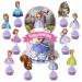 37pcs Sofia Birthday Party Supplies for Princess Theme Birthday Decorations include Cake Topper and Cupcake Toppers Sets