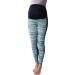 Maternity Chevron Stripes Over Bump Leggings - Multicoloured Zigzag Print, No See Through, Pregnancy Yoga Wear - Buy Online on GoSupps.com