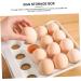 UKCOCO Plastic Drawers Egg Storage Box Egg Tray for Refrigerator Fridge Bins Refrigerator Egg Drawer Refrigerator Supplies White 21.5x22.5x14cm - Buy Online on GoSupps.com