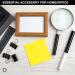 Deluxe Products Classic Handheld Magnifying Glass - Portable Compact Design for Travel  and 3" Glass Lens with 3X Magnification for Reading Small Print  and Hobbyists  Black  (SON-DP-8119) - Buy Online on GoSupps.com