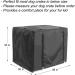 Durable Double Door Dog Crate Cover for Large Pets | Universal Fit for 24-48 inch Wire Crate | Black | 48L x 30W x 33H - Buy Online on GoSupps.com