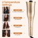 Nityrliv Automatic Hair Curler - Fast Heating Wand for Wavy and Curly Hair - 4 Temps & 3 Timer Settings - Auto Shut-Off - Gold - Buy Online on GoSupps.com