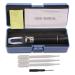 Premium Salinity Refractometer with Automatic Temperature Compensation for Saltwater, Aquarium, Marine Reef Tank Testing - Dual Scale (0-100ppt & 1.000 to 1.070 S.G.)