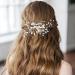 KINDOYO Bridal Hair Clip Comb - Rhinestone Pearl Hair Comb Slides Hair Pins Wedding Prom Birthday Party Hair Accessories Headpiece Hair Clips Silver - Buy Online on GoSupps.com