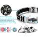 SuperTitani Germanium Lymphvity Bracelet | Lymph Drainage Magnetic Bracelet for Enhanced Blood Circulation | Black Silver Design - International Shipping Available - Buy Online on GoSupps.com