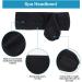 Spa Headband Set - 2 Pack Women's Facial Makeup Hairband Towel with Adjustable Magic Sticker - Black & Gray - Buy Online on GoSupps.com
