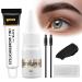 Eyebrow Tinting Kit  2 In 1 Semi-Permanent Lash & Brow Coloring Kit  Black