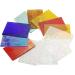 Lanyani 12 Sheets Iridescent Stained Glass Cathedral Art Packs for Mosaic Craft - Assorted Clear, Opaque, and Colored Transparent Mix - Buy Online on GoSupps.com