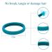 Seamless Cotton Hair Ties - 96pcs | Elastic Hair Bands for Women & Girls | No Crease Ponytail Holders in 15 Colors - 8mm Thick - Buy Online on GoSupps.com