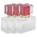 Verdant Touch Perfume Bottle Glass Refillable Perfume Bottle 30ml Red Set of 3 Empty Spray Atomizer for Cosmetic Fragrance Dispensing