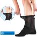 LIN Diabetic Socks for Men & Women - Non-Binding Circulatory Wide Top Socks - Crew/Jet Black - 4 Pairs - Buy Online on GoSupps.com