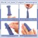Finger Bandage Finger Roll Tubular Bandage Finger Cots Dressings - 40 Pcs, Blue & White - Protects Finger Tips from Sprains and Swelling - 9.3 * 1.2 Inch - Buy Online on GoSupps.com