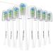 Toothbrush Head Replacement for Waterpik 8 Pack Flossing Brush Heads Compatible with Water-pik Sonic Fusion 2.0 / SF-01 SF-02 SF-03 & SF-04 1 Count (Pack of 8)