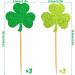 6 PCS St Patrick's Day Cupcake Toppers Glitter Clover Cupcake Picks St Patrick's Day Party Cake Decoration - Buy Online on GoSupps.com
