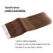 Sassina Double-Sided Tape in Hair Extensions - Real Chocolate Brown Seamless Skin Weft 45cm 20 Pieces 50g #3 - International Shipping Available - Buy Online on GoSupps.com