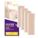 Silicone Scar Sheets 4 PCS Scar Removal Silicone Gel Scar Tape Effective Scar Treatment for Surgical Scars C-Section Deep Stretch Mark Removal Keloid Bump Removal Purple