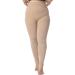 Plus Size 5XL Medical Compression Pantyhose - 20-30 mmHg Compression Leggings for Edema & Varicose Veins - Opaque Footless Waist High Stockings for DVT - Beige - Buy Online on GoSupps.com