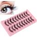 False Eyelashes Set 10 Pairs of 3D Lightweight Wispy Fluffy False Eyelashes Perfect for a Full and Flirty Look Reusable DD Curl Cat Eye Lashes for Stunning Eyes Makeup Cosplay Special Occasions - Buy Online on GoSupps.com