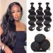 Human Hair Bundles Body Wave Bundles Human Hair 16 18 20 Inch 3 Bundles 9A 100% Unprocessed Brazilian Virgin Human Hair Bundles Natural Color