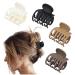 Women's small claw clip suitable for thin coarse curly hair 90s strong fixed small claw clip 4 pieces packed 1.6 medium matte non-slip short hair accessories. (beautiful2)