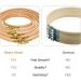 Beech Wood Embroidery Hoop Set - 5pc 5-9 Inch Round Cross Stitch Hoops for Art, Craft, Sewing | Wooden Embroidery Hoops for Hanging - Buy Online on GoSupps.com