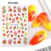 8 Sheets Halloween Autumn Fall Nail Art Stickers Decals Self Adhesive Skull Spider Web Pumpkin Design Manicure Tips Nail Decoration for Women Girls - Buy Online on GoSupps.com