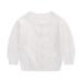 famuka Baby Cardigan Jacket Boy Girl Buttons Soft Knitted Sweaters 12 Months White