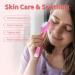 Ice Roller for Face & Eye Puffiness Relief | Reduce Pain Migraine & Wrinkles | Facial Skincare Tool for Women & Men - 2.5 x 7 Pink - Buy Online on GoSupps.com