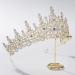 SH Gold Queen Crown for Women - Rhinestone Wedding Tiara Headband - Buy Online on GoSupps.com