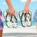 Buy Mnsruu Tropical Cactus Flower Flip Flops | XXL for Men & Women | Perfect for Home Hotel Spa & Travel | International Shipping - Buy Online on GoSupps.com