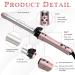 Automatic Hair Curling Wand with 3 Interchangeable Barrels | LCD Display, Fast Heat-Up | Ceramic Coating for All Hair Types | Rose Gold - Buy Online on GoSupps.com