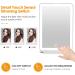 Rechargeable Travel Makeup Mirror with 72 LED Lights | Compact Slim Vanity Mirror with 3 Lighting Modes and Dimmable Touch Screen | Lighted Makeup Mirror for Travel (White) - Buy Online on GoSupps.com