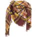 HANXIULIN Women's Autumn Scarf - Warm Black Triangular Scarf with Buttons | Multi-Purpose Retro Design for Women - International Shipping Available - Buy Online on GoSupps.com