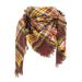 HANXIULIN Women's Scarves Warm Autumn Scarf Black With Buttons Retro Scarf Triangular Scarf Multi-purpose Scarf for Women Scarf A Brown
