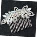 DOITOOL Wedding Hair Accessory Pearl Hair Clip Rhinestone Hair Comb Bridal Headpieces for Wedding Bridal Hair Comb Womens Barrettes for Hair Goody Hair Tiara Bride Jewelry Glass - Buy Online on GoSupps.com