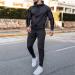 Shop Hanxiulin Men's Training Suit | Comfortable Dark Gray Tracksuit for Sports Leisure & Travel - Breathable & Quick-Drying XL - Buy Online on GoSupps.com