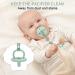 CLdy Silicone Pacifier Chain - 2 Dinosaur Pattern Clips for Boys & Girls | Soft Flexible High Robustness | Perfect Baby Accessory in Green/Naked Pink - Buy Online on GoSupps.com