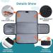 Gloppie XXL Waterproof Baby Wrap & Changing Pad - Compact Diaper Mat for Babies & Toddlers | Portable Travel Winding Mat - Black - Buy Online on GoSupps.com