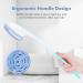 SisDruo Silicone Bath Body Brush Back Scrubber with Long Handle - Blue | BPA-Free, Non-Slip, Built-in Sponge - Buy Online on GoSupps.com