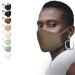 JAGO facial mask-washable 2-layer filter compartment made of cotton for women and men 2/4/8/10/10 Set and color selection-community mask makeshift mask everyday mask fabric mask olive green
