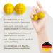 2x DBT Skills Hedgehog Ball - Magnetic Acupressure Stress Relief Massage Tool | Enhance Mobility & Concentration | 32mm Yellow Matt - Buy Online on GoSupps.com