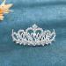 Olbye Silver Heart Rhinestone Crystal Wedding Crown Tiara for Women and Girls - Buy Online on GoSupps.com