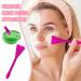 Brush for Face - Double Head Skincare Spatula Face Brush | Beauty Tools Accessories Reusable Facial Tools Multifunctional Skin Care Tool for Applying Facial Mud Caume Hot Pink - Buy Online on GoSupps.com