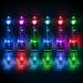 6 PCS Deep Drop LED Light, Underwater LED Green Fishing Light, Colorful Flashing Strobe LED Fishing Bobber Lights, Waterproof Attractive Light Bait Lure Lamp, Fishing Tools for Saltwater Freshwater