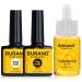 BURANO No Wipe Gel Top Coat and Base Coat Set for Nail Gel Polish, Finish Gel with Shine and Long Lasting, Soak Off LED Gel Base Top Coat for Home DIY and Nail Salon (Base Top Coat)